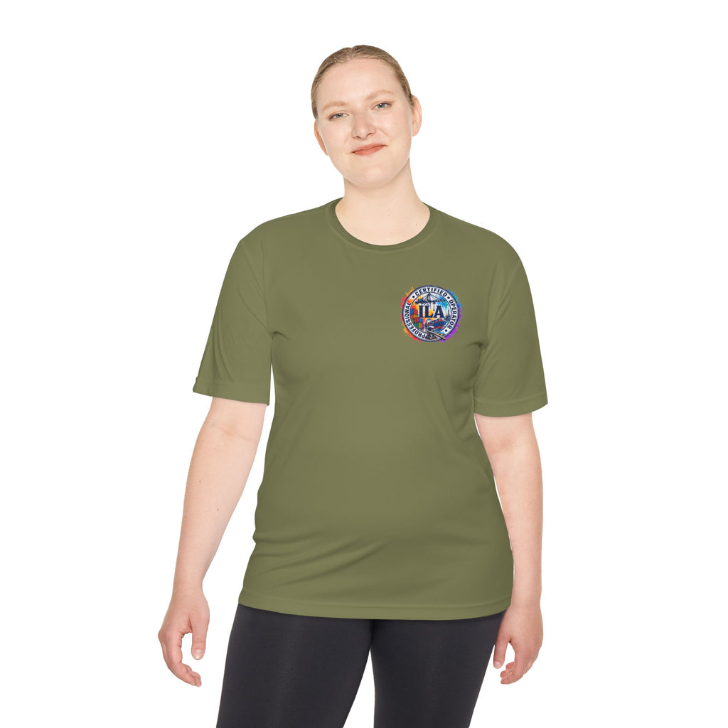 TLA Certified Operator Tee — Colorful Professional Aviation Crew Shirt