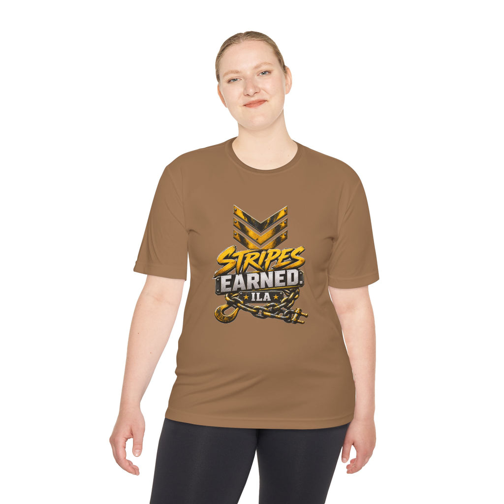 Stripes Earned Unisex Moisture Wicking Tee