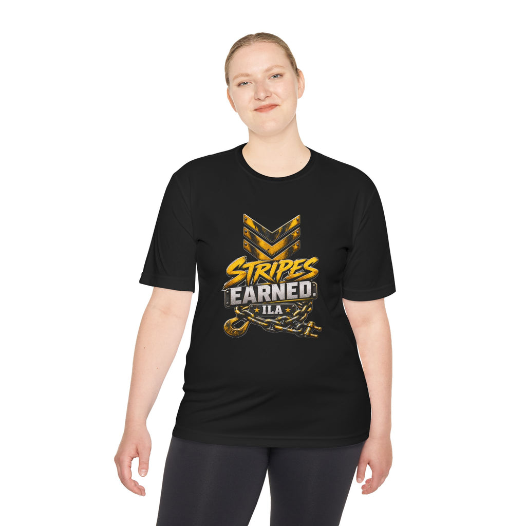 Stripes Earned Unisex Moisture Wicking Tee