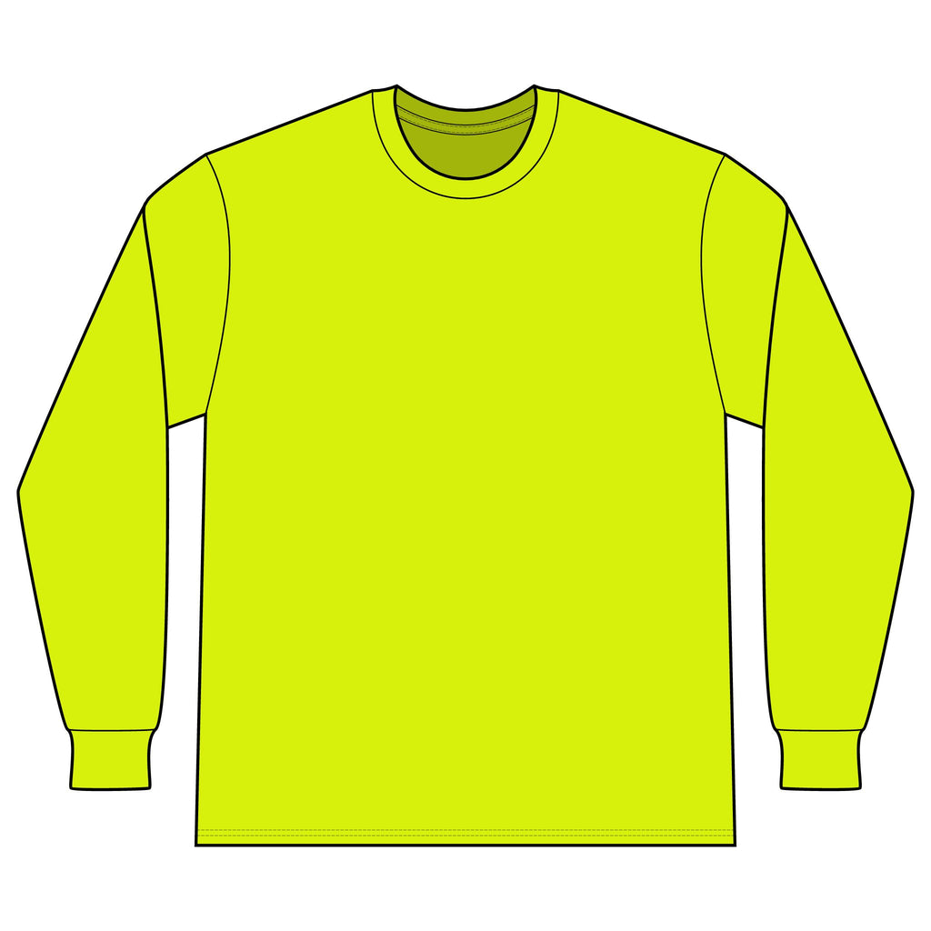 Certified Professional Operator Safety Orange Long Sleeve Tee — 'Block Safety' Chest Logo
