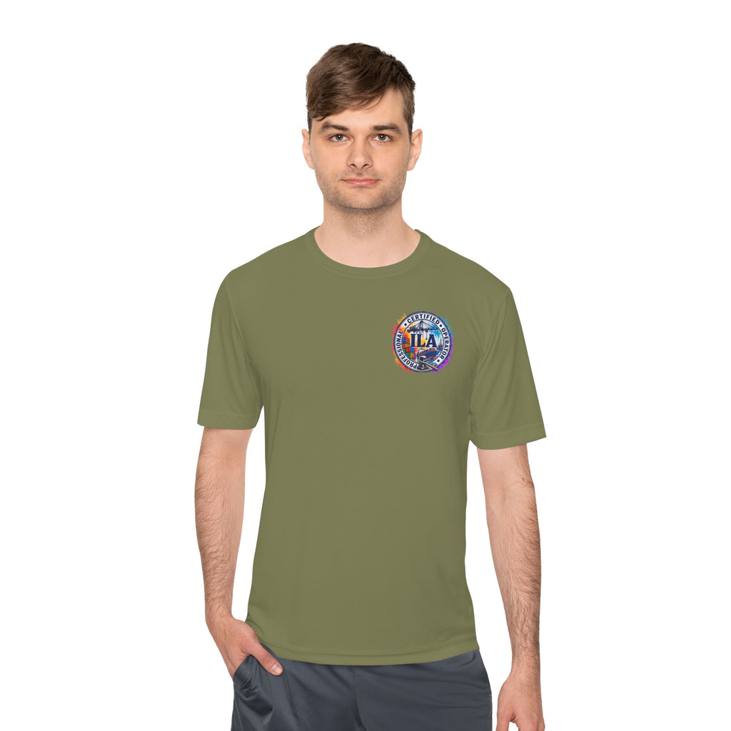 TLA Certified Operator Tee — Colorful Professional Aviation Crew Shirt