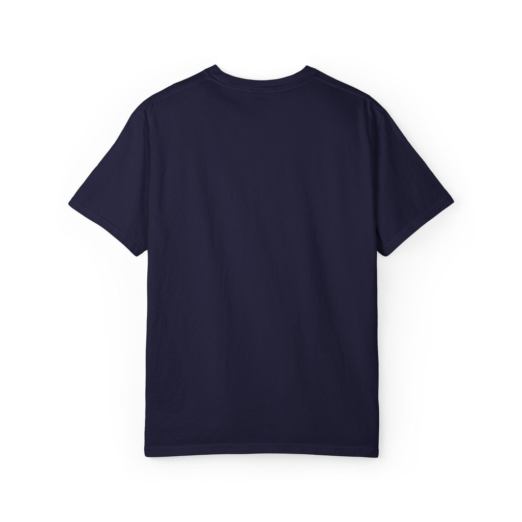 Waterfront Anchor T-Shirt — Gold & Navy Nautical Crest Pocket Tee