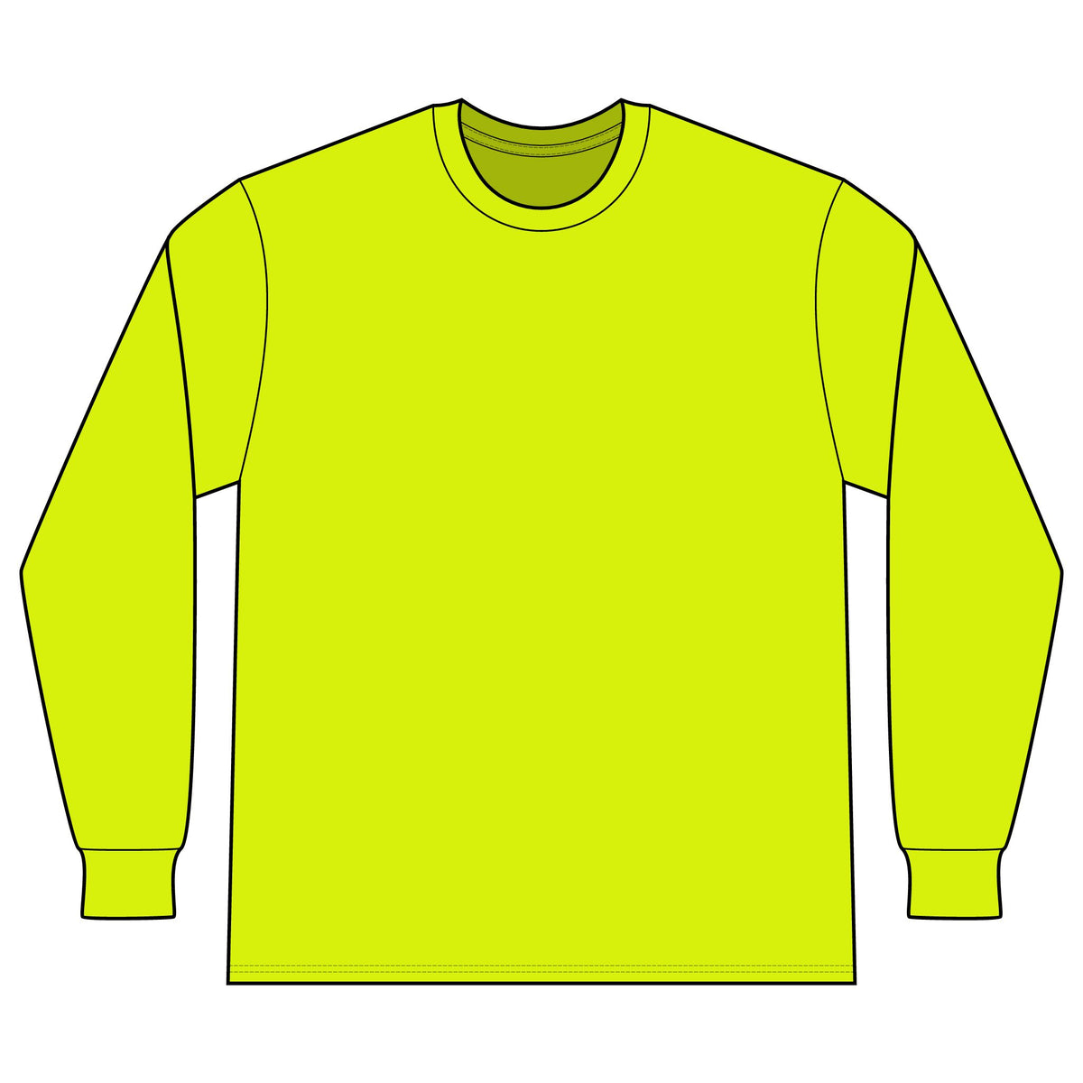 Certified Professional Operator Safety Orange Long Sleeve Tee — 'Block Safety' Chest Logo